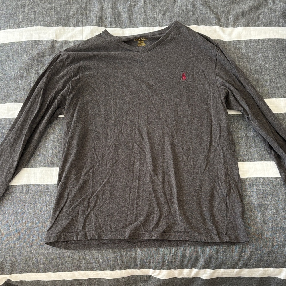 Polo Ralph Lauren Dark Gray Long Sleeve Tee